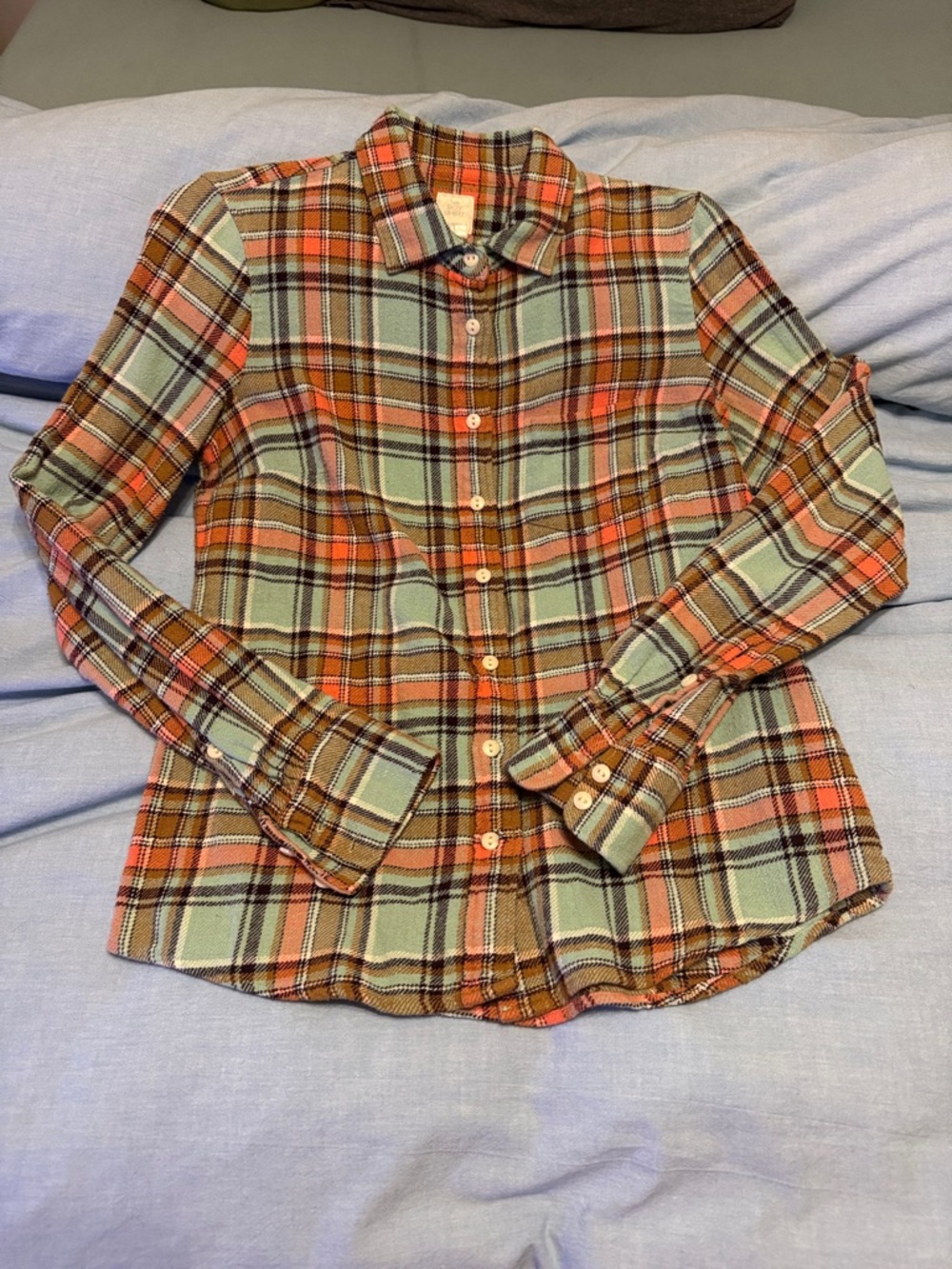 J.CREW FLANNEL BUTTON-DOWN